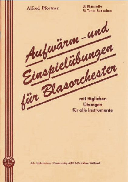 Aufwärm und .... B-Klar.