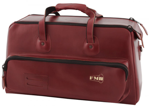 FMB-Bag Flugelhorn leather, bordeaux