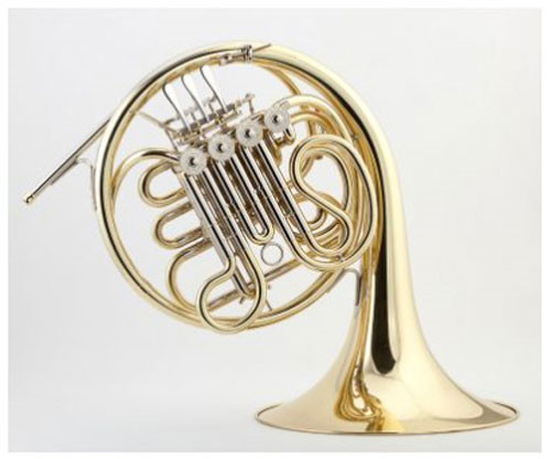 LIDL- Bb/F-FRENCH-HORN LHR 860 -PHILHARMONIC-, yellow-brass