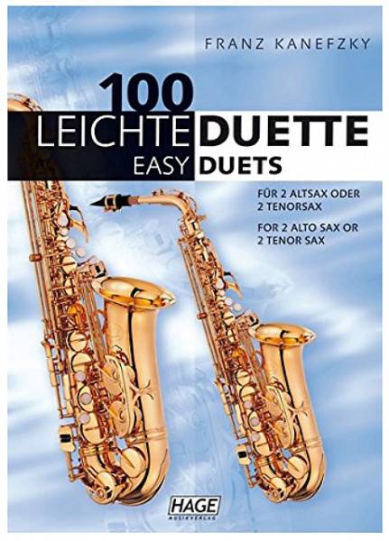 100 leichte Duette für 2 Altsax. oder 2 Tenorsax.