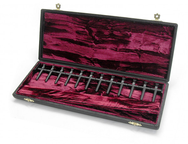 JAKOB WINTER-reedcase in leather for 12 Bassoon reeds