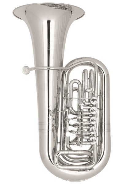 MIRAPHONE-Es-Tuba -Norwegian Star-, Goldmessing versilbert