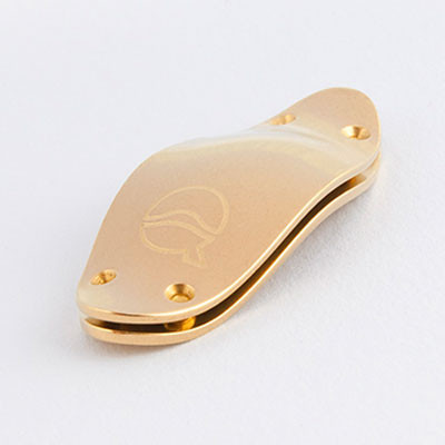 LeFreque -Sound Bridge - Fine silver / gold plated yellow 41 mm