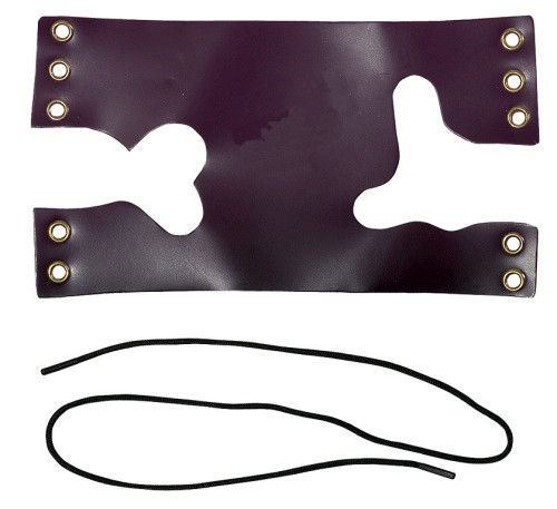 Handguard for french-horn, leather, laces