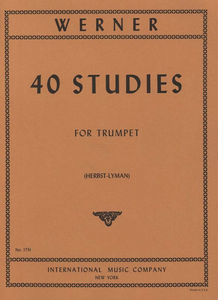 Werner: 40 Etüden für Trompete