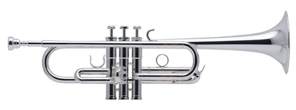 SCHILKE-Trompete in C, CX versilbert Tuning Bell
