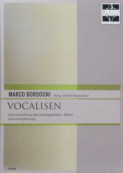 Bordogni: Vocalisen Klavierbegleitung (Band 1)