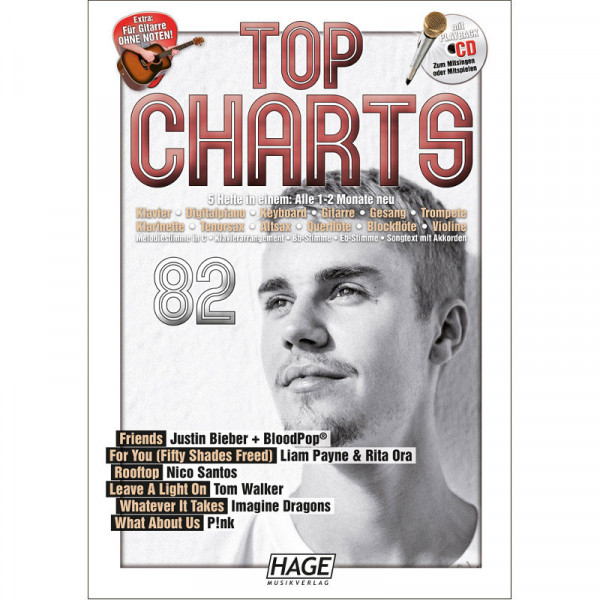 Top Charts 82, Songbook+Playback CD