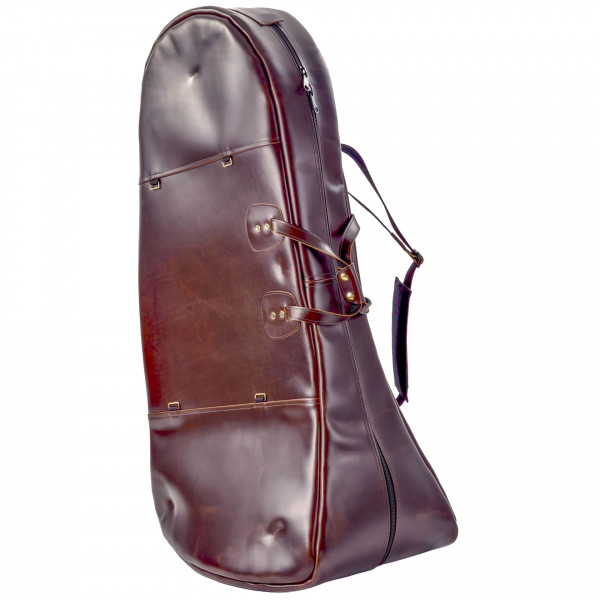 GLENN CRONKHITE Tubabag TUBA XL, leather chocolate brown