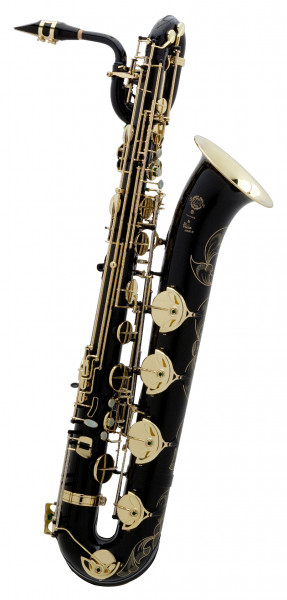 SELMER-Baritonsaxophon SA-80 II, schwarz lack.