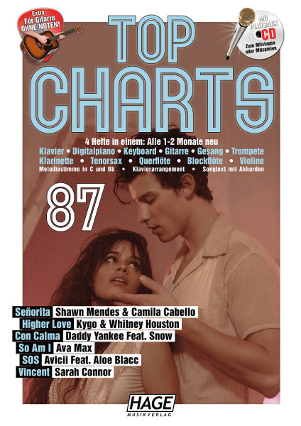 Top Charts 87, Songbook+Playback CD