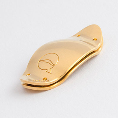 LeFreque -Sound Bridge - Solid gold 24K yellow 33 mm