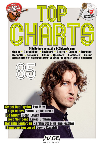 Top Charts 85, Songbook+Playback CD