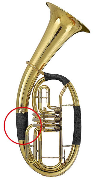 Handschutz Leder Tenorhorn A