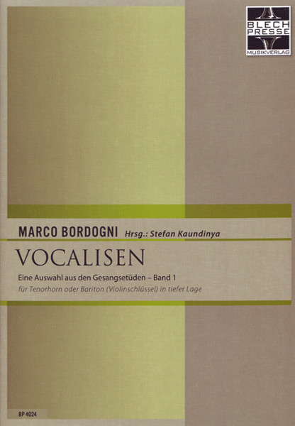 Bordogni: Vocalisen für Tenorhorn (Band 1)