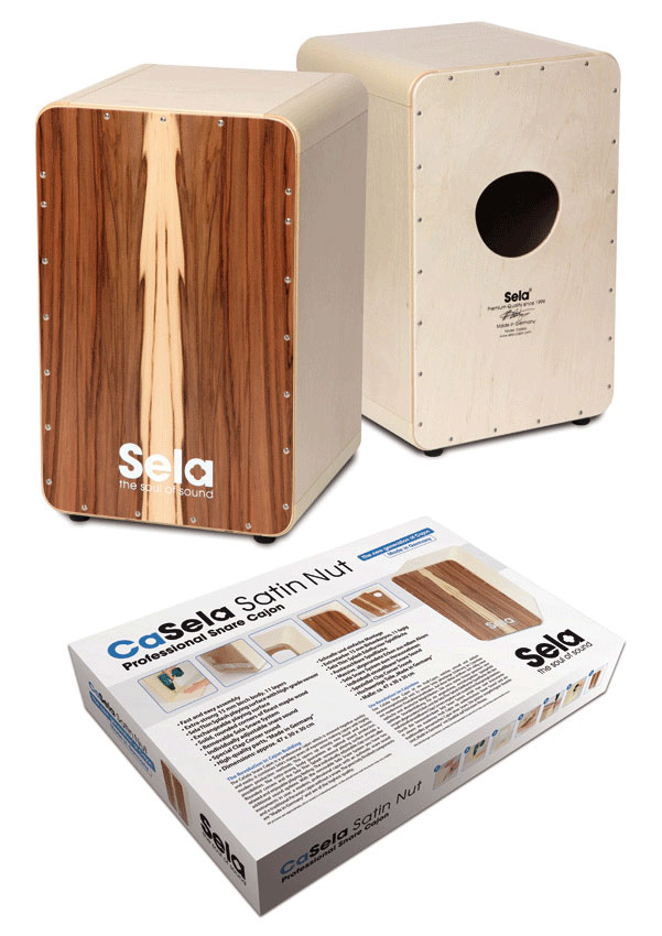 Sela Cajon CaSela Satin Nuss Bausatz Sela Cajon CaSela Satin Nuss Bausatz Effekt Percussion