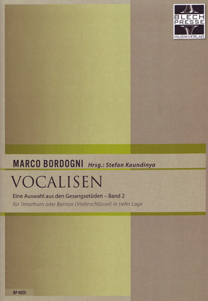 Bordogni: Vocalisen für Tenorhorn (Band 2)