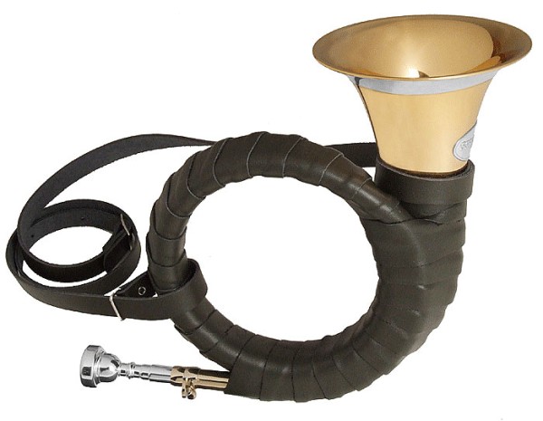 K&H-Fürst Pless Horn 1344 Goldm.,Kunstleder, lack.