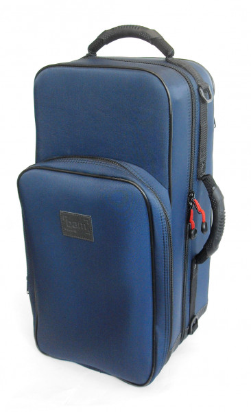 BAM-Backpackcase - Trekking - for 2 piston-valved trumpets, marine blue