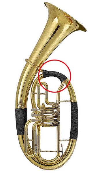 Handschutz Tenorhorn Leder B