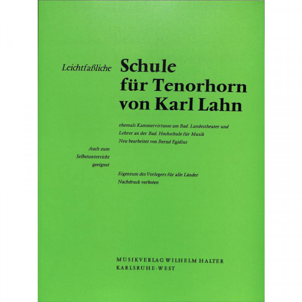 Lahn,Karl: Tenorhornschule