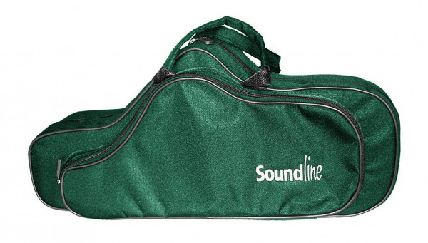 SOUNDLINE formed case for tenor Saxophone, green