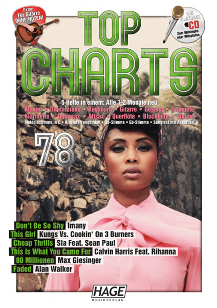 Top Charts 78, Songbook+Playback CD