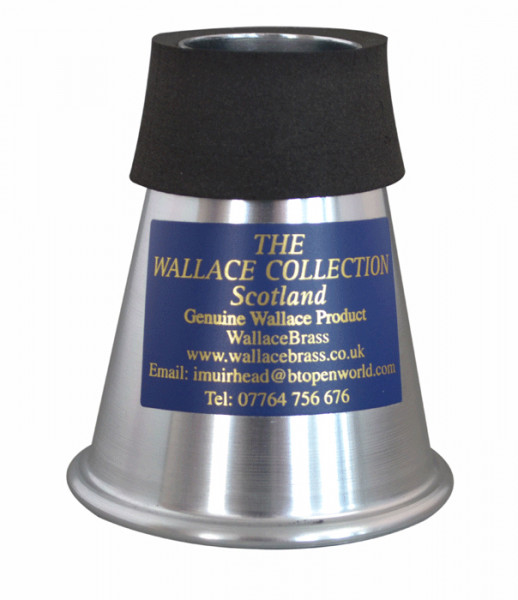 THE WALLACE COLLECTION-Trumpet mute, compact practice, aluminium