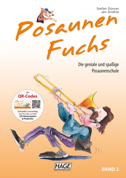 Posaunen Fuchs, Band 2 - Posaunenschule mit QR-Codes