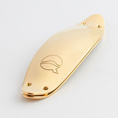 LeFreque -Soundbrücke - red brass / gold plated yellow 76 mm