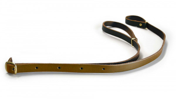 Carrying-strap for hunting horn (Fürst Pless Horn), leather, brown