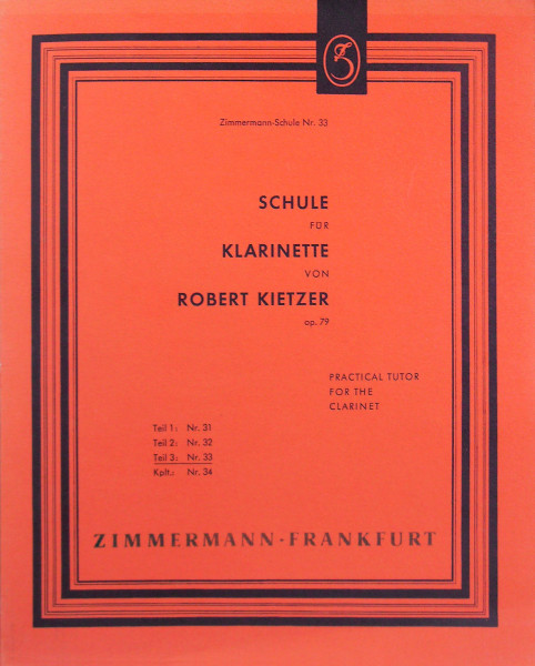 Kietzer: Klarinettenschule Bd. III