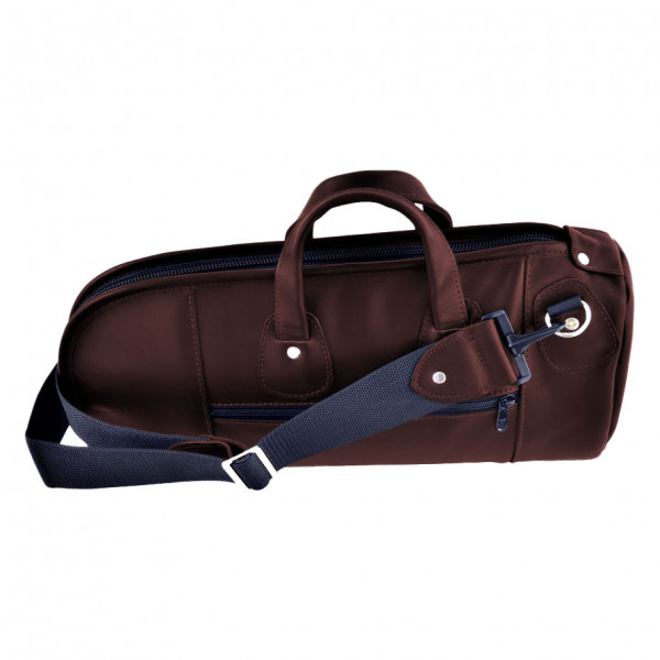 GLENN CRONKHITE Cornet Bag, large, leather chocolate brown