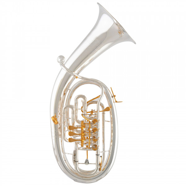 JOSEF LIDL Bb Tenor Horn LTH 724-4T -Moldau- silver plated