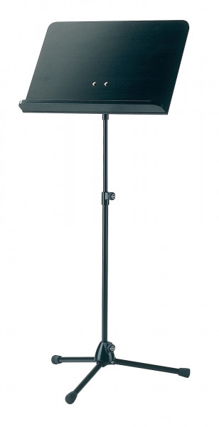 K&M-Orchestra Music Stand, 118/1, black stand/ black wooden desk