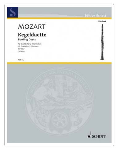 W. A. Mozart: Kegelduette für 2 Klarinetten